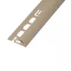 PVC pozitív élvédő profil 9/10 mm/2,50 m világos beige